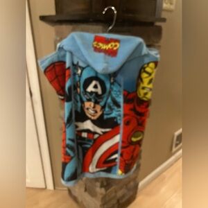 Marvel comics hooded bath towel